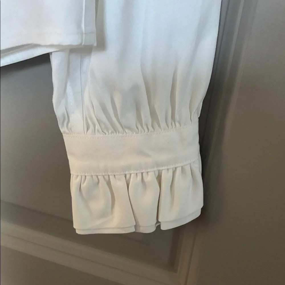 Brooks Brothers Cream Button-Up Blouse - Picture 7 of 8